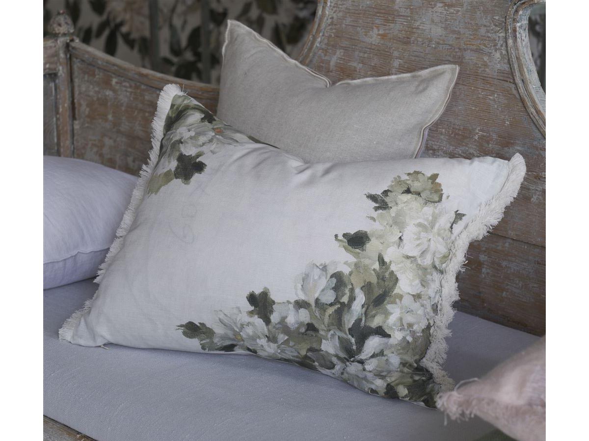 DESIGNERS GUILD Fleurs d'Artistes Cushion / デザイナーズギルド フルール ダーティスト クッション 60 × 45cm（セピア） （クッション > クッション・クッションカバー） 4