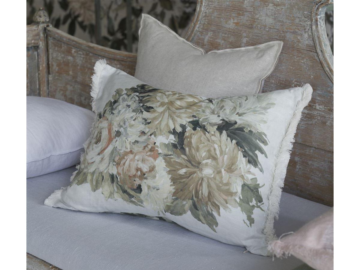 DESIGNERS GUILD Fleurs d'Artistes Cushion / デザイナーズギルド フルール ダーティスト クッション 60 × 45cm（セピア） （クッション > クッション・クッションカバー） 3