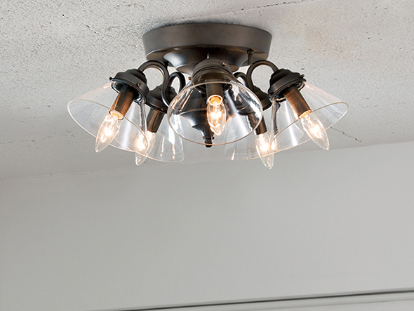 CUSTOM SERIES
5 Ceiling Lamp × Trans Soil / カスタムシリーズ
5灯シーリングランプ × トランス（ソイル） （ライト・照明 > シーリングライト） 3