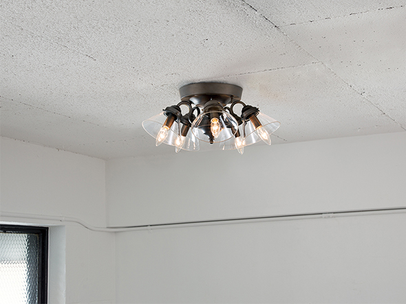 CUSTOM SERIES
5 Ceiling Lamp × Trans Soil / カスタムシリーズ
5灯シーリングランプ × トランス（ソイル） （ライト・照明 > シーリングライト） 2