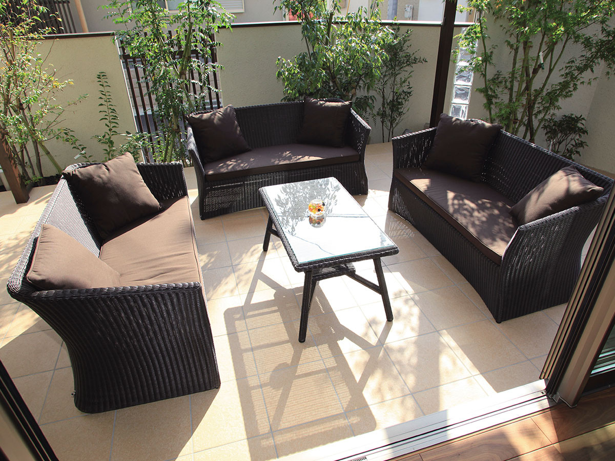 Loom Garden Niwaza Cafe Table 900 / ロムガーデン 庭座 カフェテーブル 900 （ガーデンファニチャー・屋外家具 > ガーデンテーブル・アウトドアテーブル） 3