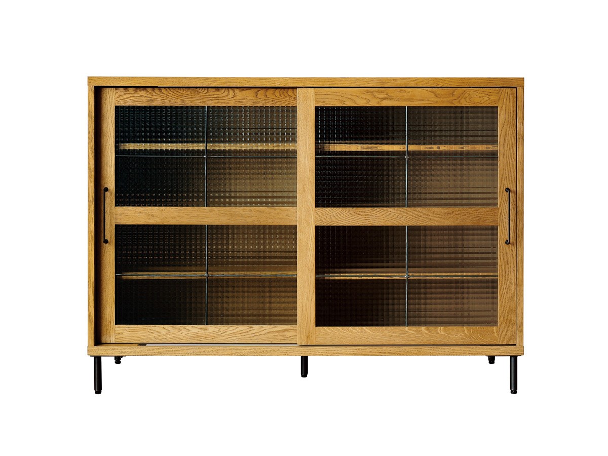 a.depeche cadeal slide glass low board 1200 S / アデペシュ カデル スライドガラス ローボード 1200 S （キッチン収納・食器棚 > キッチンボード・カップボード・レンジ台） 1