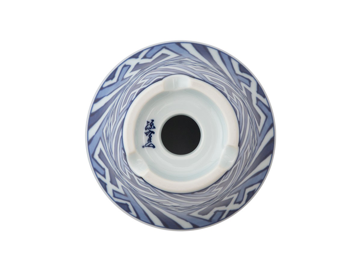 源右衛門窯 染付雷紋 植木鉢 / げんえもんがま 染付雷紋 植木鉢 （花器・プランター・グリーン > 鉢・プランターボックス） 7