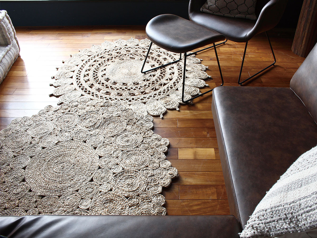 a.depeche jute rug 9991 circle - カーペット