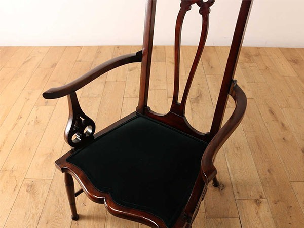 Lloyd's Antiques Real Antique 
Armchair / ロイズ・アンティークス イギリスアンティーク家具
アームチェア ID009079 （チェア・椅子 > ダイニングチェア） 6