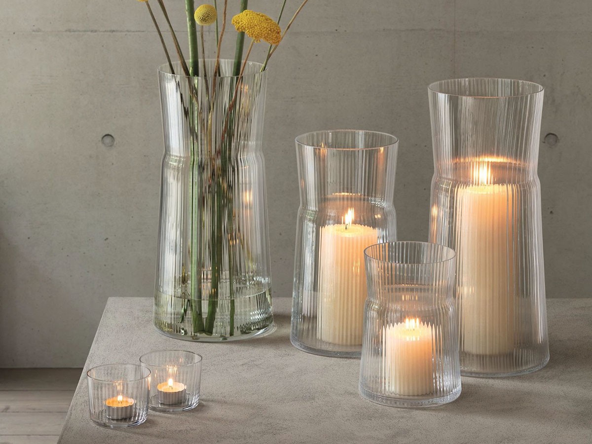 LSA International GIO LINE LANTERN / VASE / エルエスエー インターナショナル ジオ ライン ランタン / ベース 高さ18.5cm （花器・プランター・グリーン > 花瓶・フラワーベース） 5