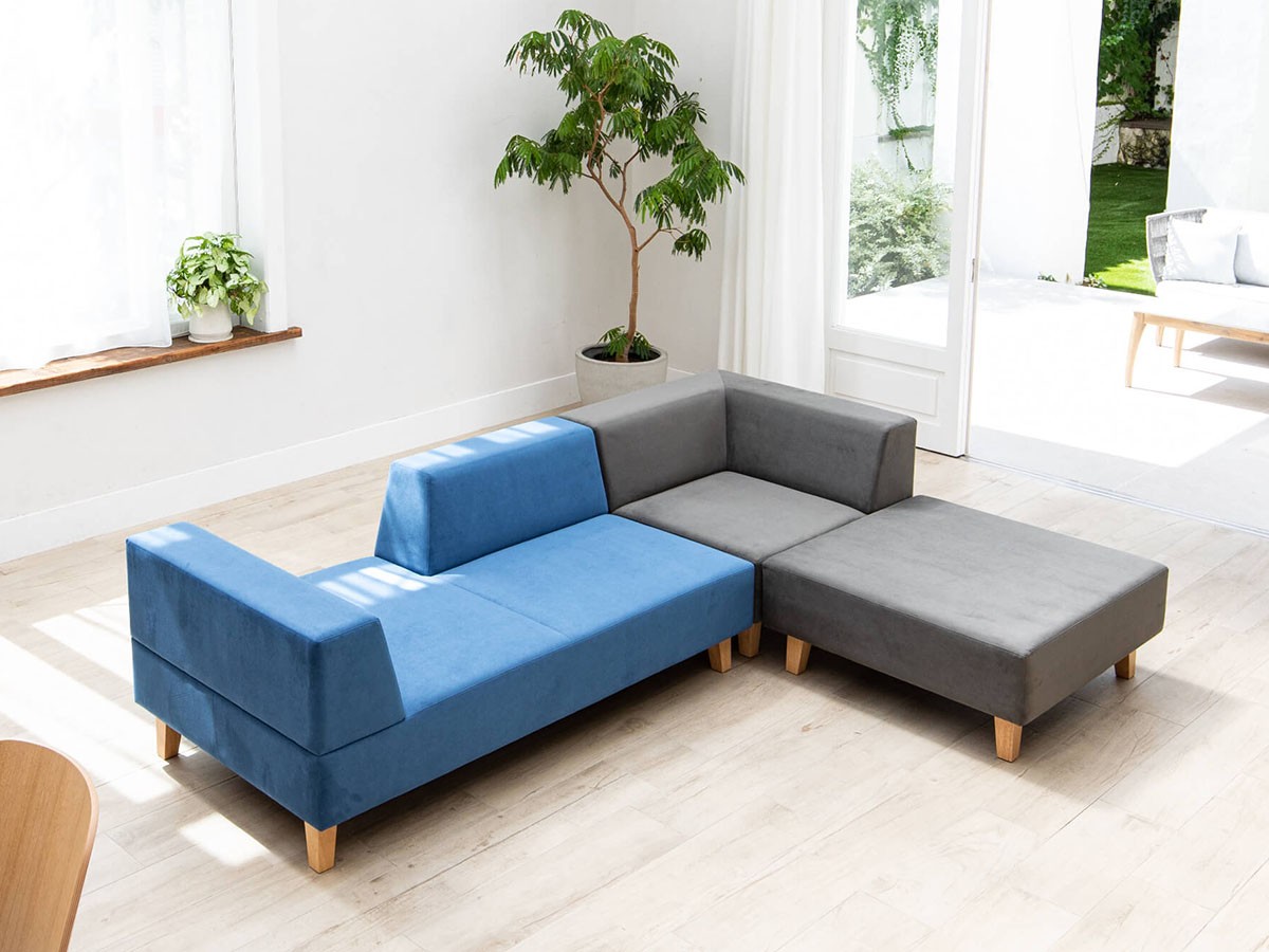 FLANNEL SOFA PIVO ONE ARM SOFA / フランネルソファ ピヴォ 2人掛け片 