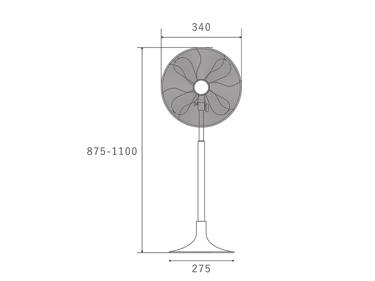 HERMOSA ハモサ レトロ アンティーク 扇風機 メタリックカラー