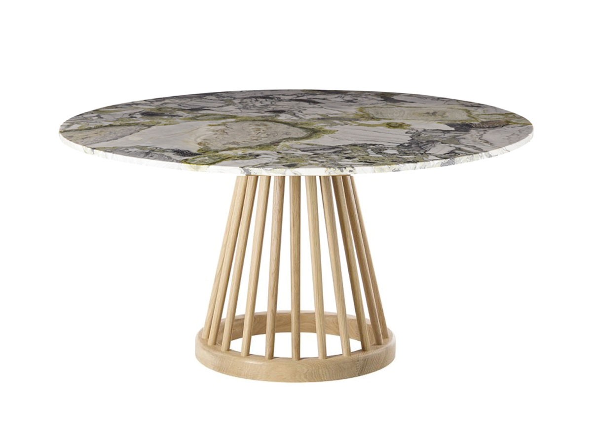 Fan Table Base + Primavera Marble Top Round 900 14