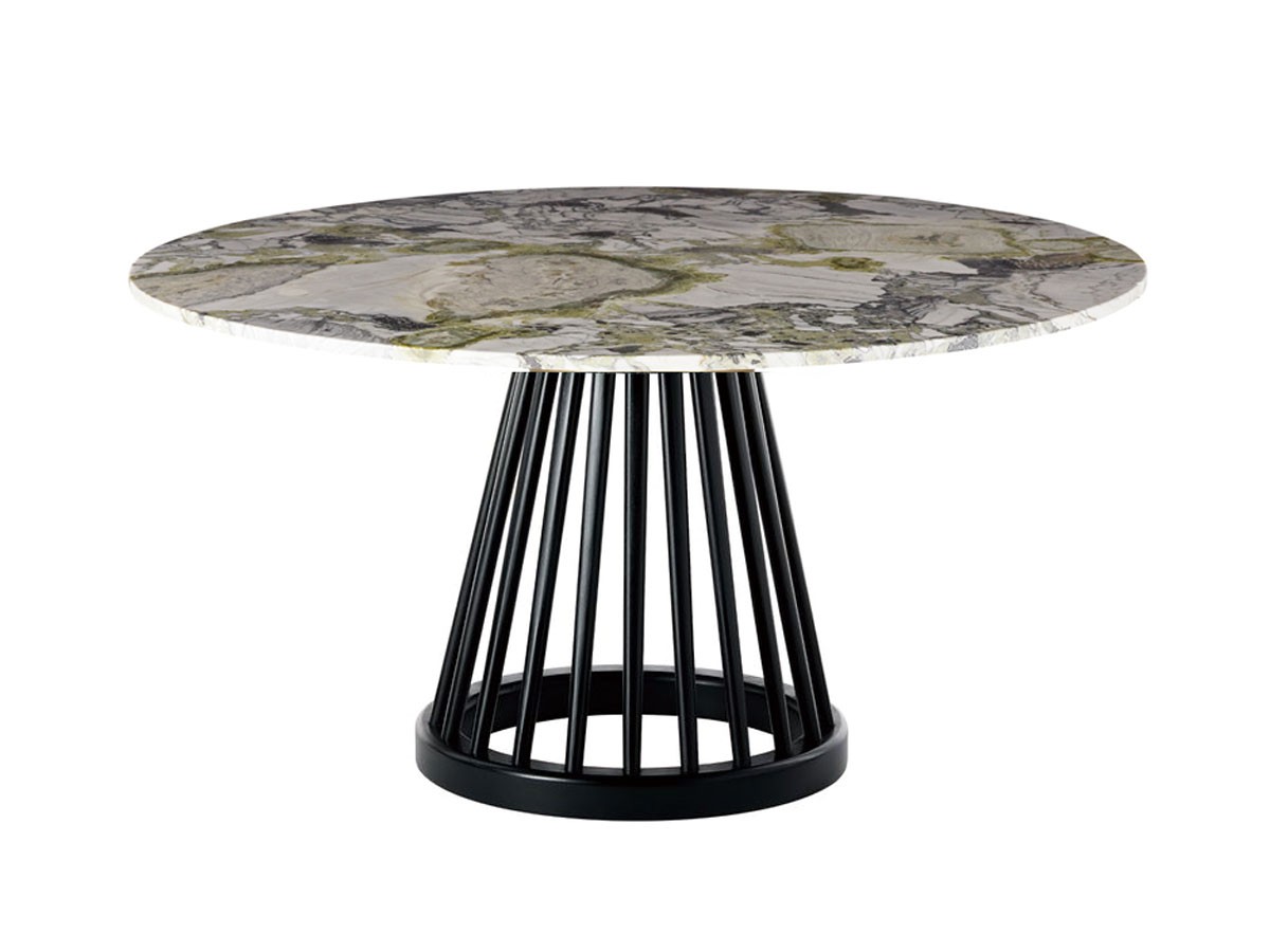 Tom Dixon. Fan Table Base + Primavera Marble Top Round 900