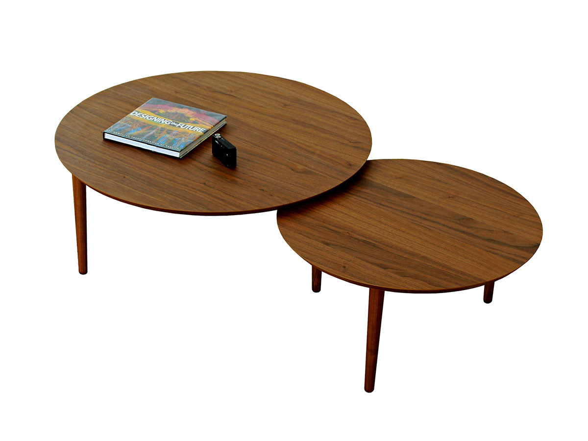 TAKANO MOKKOU BALLOON LIVING TABLE / 高野木工 バルーン リビングテーブル 90-2枚（ウォルナット） （テーブル > ローテーブル・リビングテーブル・座卓） 1
