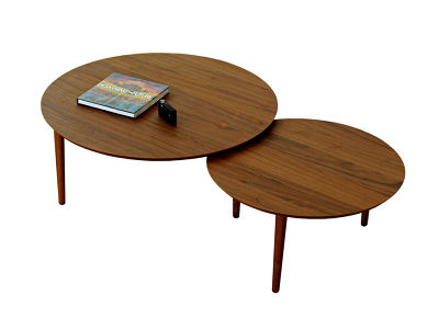 TAKANO MOKKOU BALLOON LIVING TABLE / 高野木工 バルーン リビングテーブル 90-2枚（ウォルナット）
