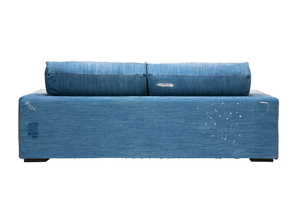 JOURNAL STANDARD FURNITURE FRANKLIN SOFA Damage DENIM / ジャーナルスタンダードファニチャー フランクリン ソファ（ダメージデニム） （ソファ > 二人掛けソファ） 6