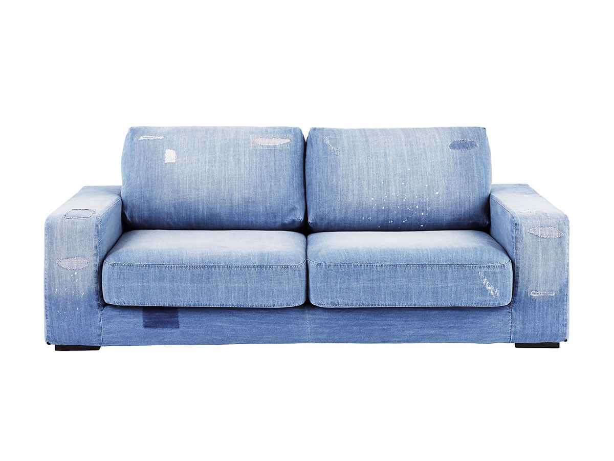 JOURNAL STANDARD FURNITURE FRANKLIN SOFA Damage DENIM / ジャーナルスタンダードファニチャー フランクリン ソファ（ダメージデニム） （ソファ > 二人掛けソファ） 1