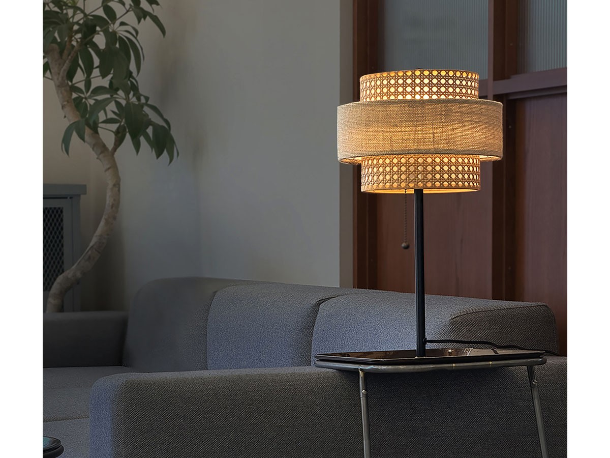 HERMOSA RIEDEN TABLE LAMP / ハモサ リーデン テーブルランプ（ウォールナット） （ライト・照明 > テーブルランプ） 2