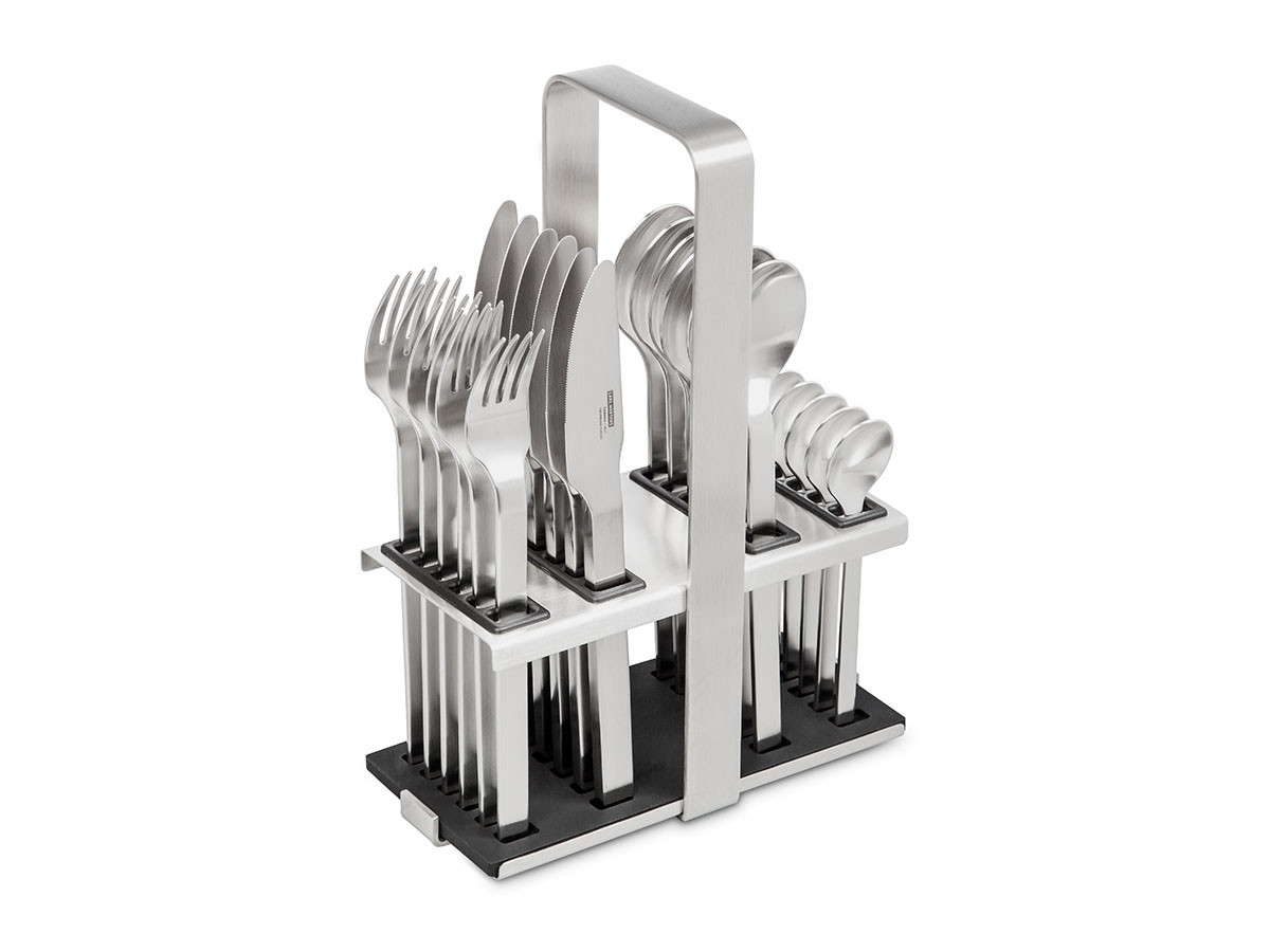 CARL MERTENS NEOCOUNTRY cutlery set 24 pieces for 6 persons with block / カール・メルテンス ネオカントリー カトラリー24本付きスタンドセット （食器・テーブルウェア > カトラリー） 1