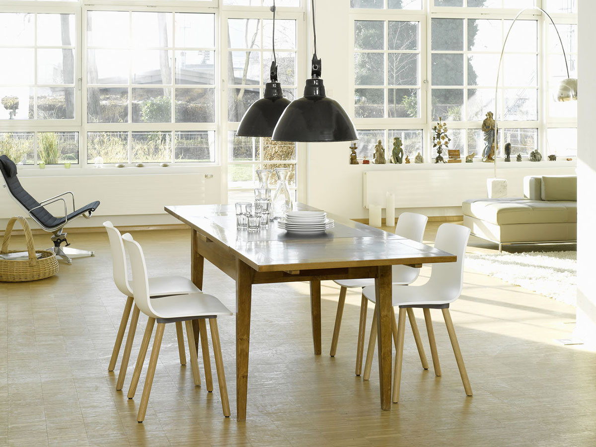 デザイナーズ家具【美品】VITRA HAL WOOD WHITE CHAIR ヴィトラ ハル