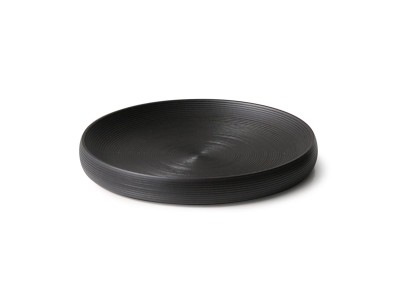 皿飾り　新品未使用　黒 オールドスクールプリント/Tシャツ/USA製/L/コットン/BLK/90s/紺タグ