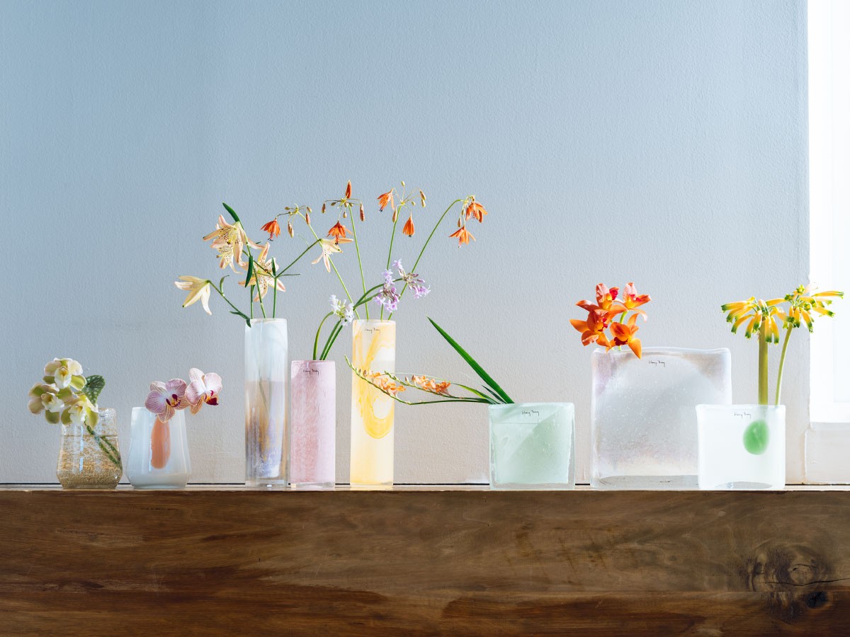 Henry Dean V.Pipe M / ヘンリーディーン V.パイプ M（アクアレルアンバー） （花器・プランター・グリーン > 花瓶・フラワーベース） 5