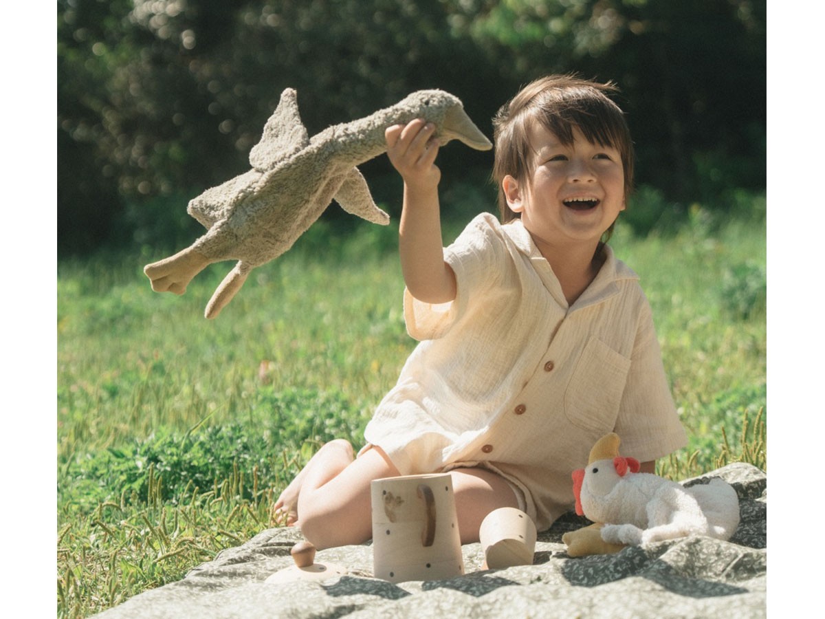 SENGER Naturwelt Cuddly Animal Goose / ゼンガーナチュウェルト カドリーアニマル グース S（グレー） （キッズ家具・ベビー用品 > おもちゃ・玩具） 4