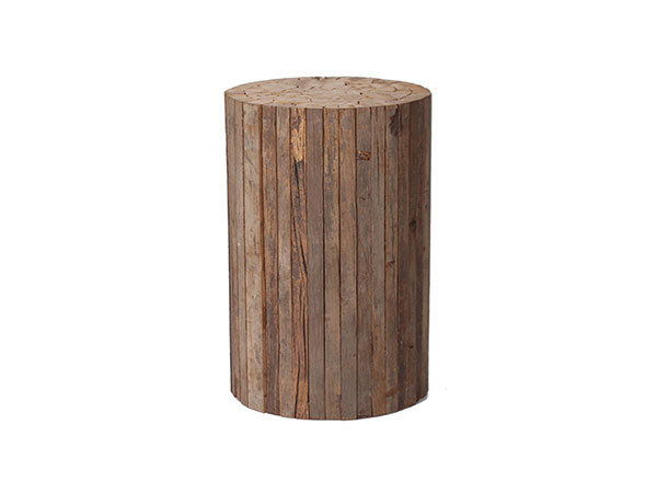Collected-wood round stool 1