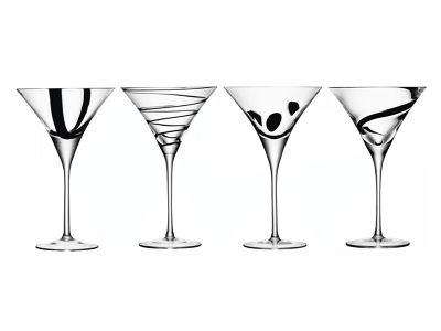 LSA International JAZZ COCKTAIL GLASS SET4 / エルエスエー