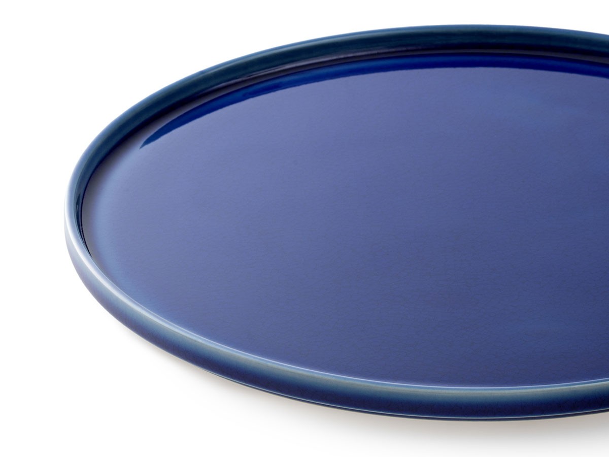 HASU AZURE CRACKLE Plate LL / ハス 瑠璃貫入 大皿 大 （食器・テーブルウェア > 皿・プレート） 2