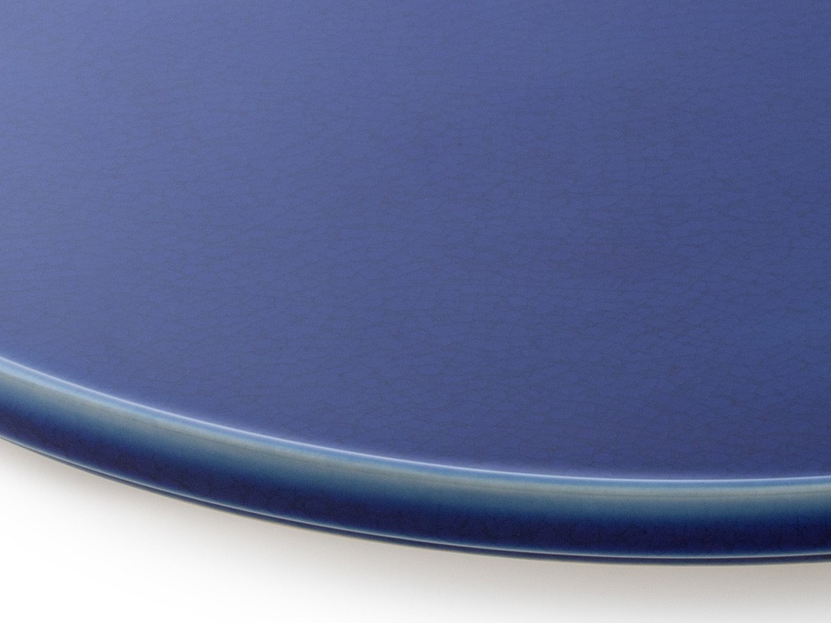 HASU AZURE CRACKLE Plate LL / ハス 瑠璃貫入 大皿 大 （食器・テーブルウェア > 皿・プレート） 3