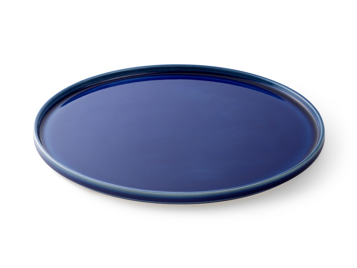 HASU AZURE CRACKLE Plate LL / ハス 瑠璃貫入 大皿 大 （食器・テーブルウェア > 皿・プレート） 1