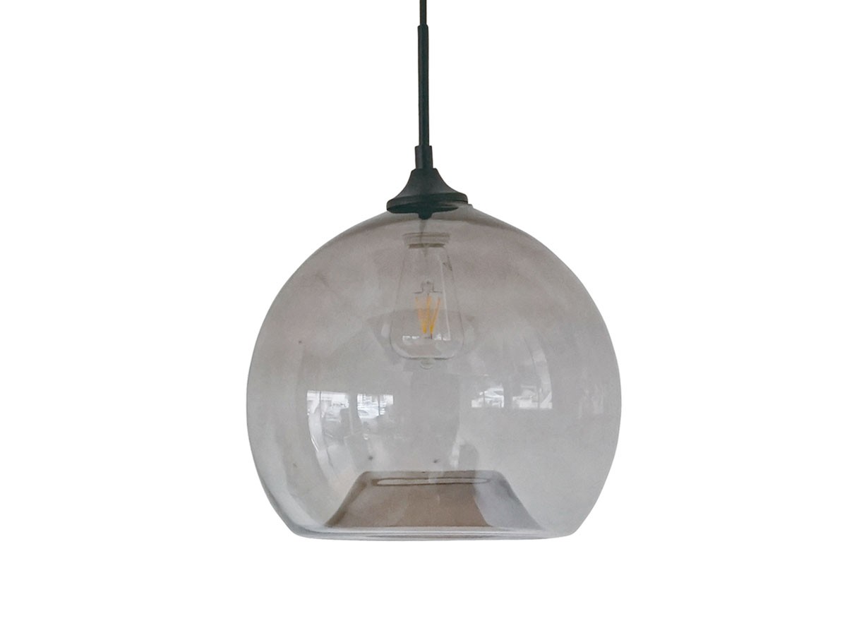 Gray Glass Pendant Light Shade / グレー グラスペンダントシェード ラウンド （ライト・照明 > ペンダントライト） 20