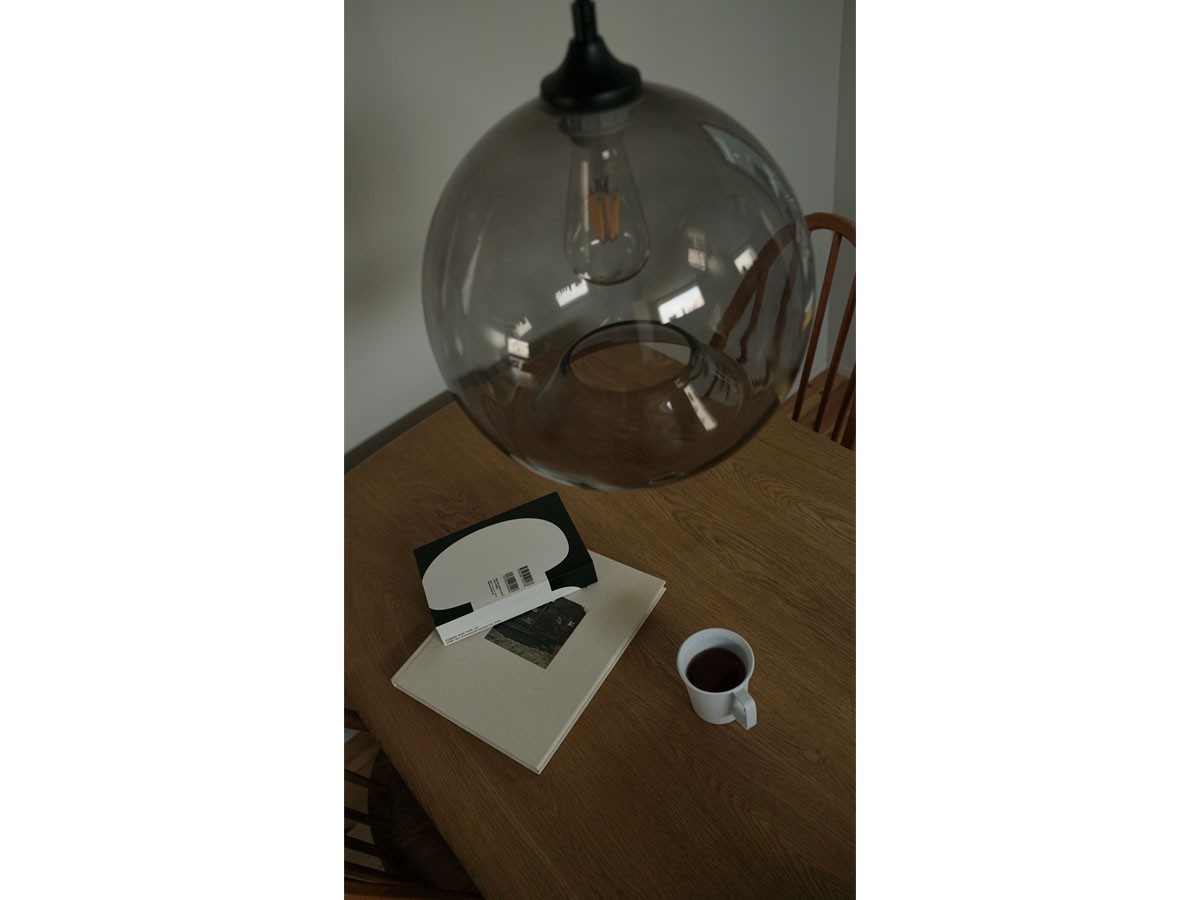 Gray Glass Pendant Light Shade / グレー グラスペンダントシェード ラウンド （ライト・照明 > ペンダントライト） 3
