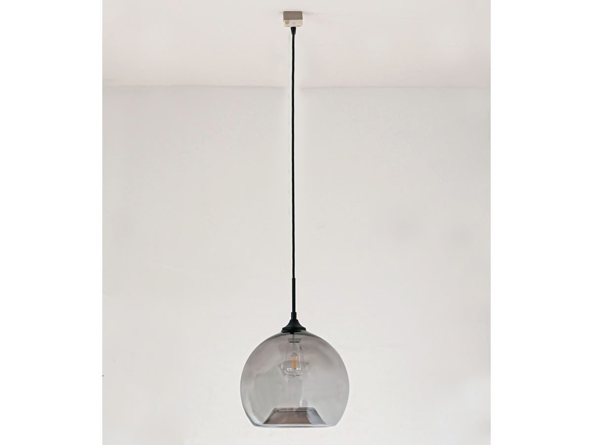 Gray Glass Pendant Light Shade / グレー グラスペンダントシェード ラウンド （ライト・照明 > ペンダントライト） 13