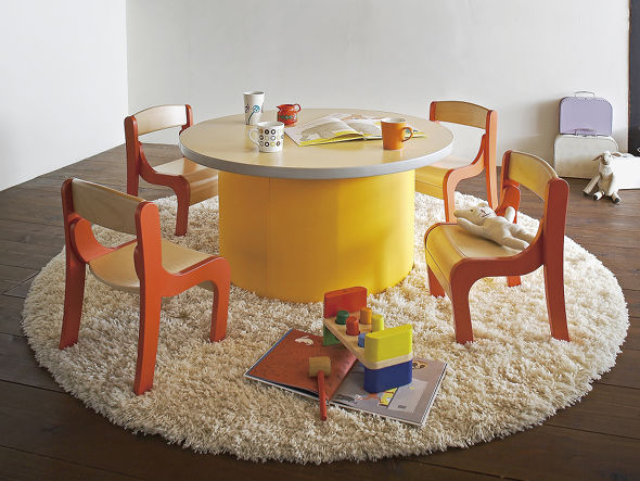 Kids Table / キッズテーブル f70174（ナチュラル天板） （キッズ家具・ベビー用品 > キッズテーブル・キッズデスク） 2