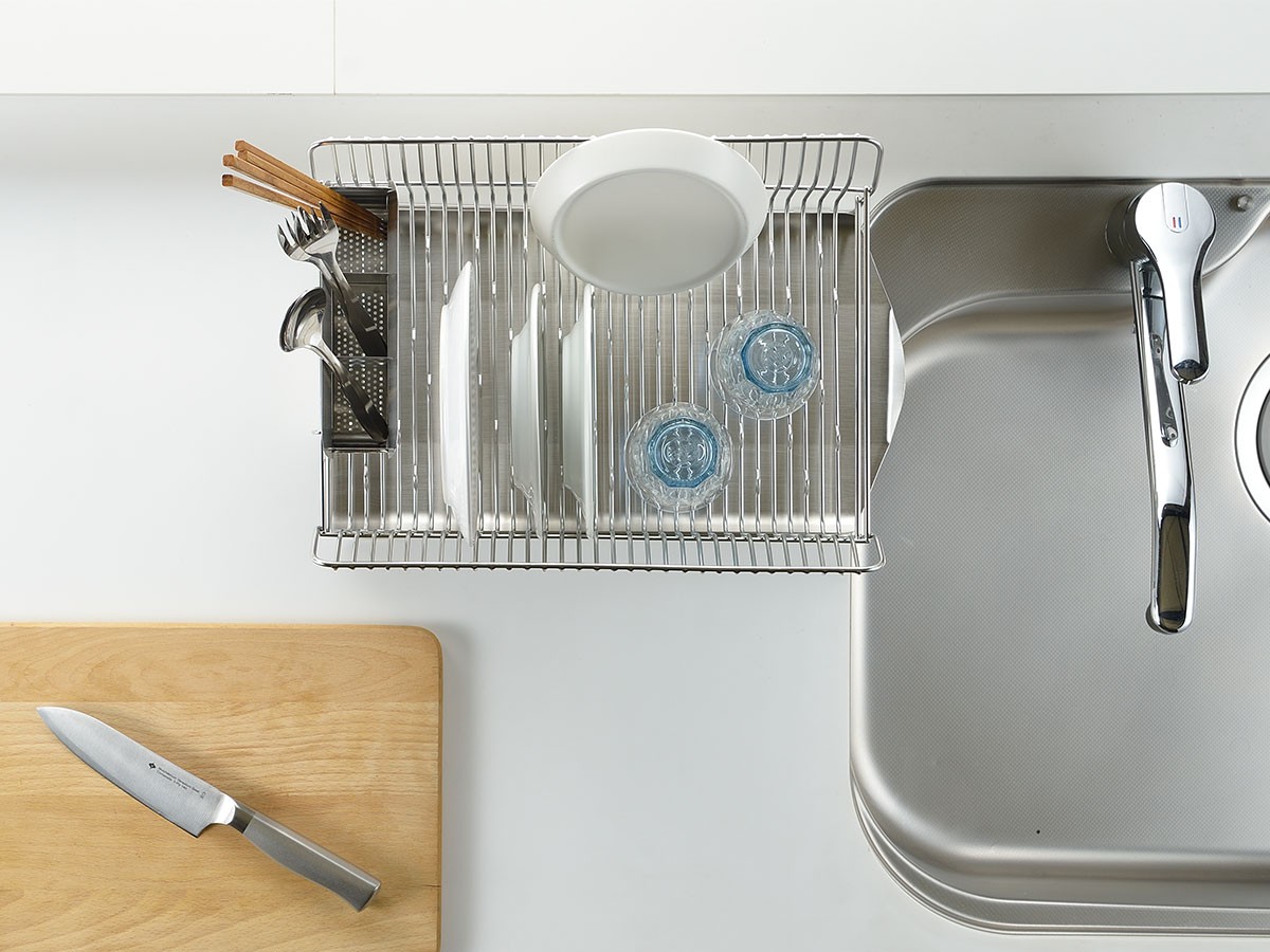 Dish Drainer / 水切りラック 横置きコンパクトタイプ #119521 （キッチン家電・キッチン用品 > 水切りカゴ・キッチンラック） 7