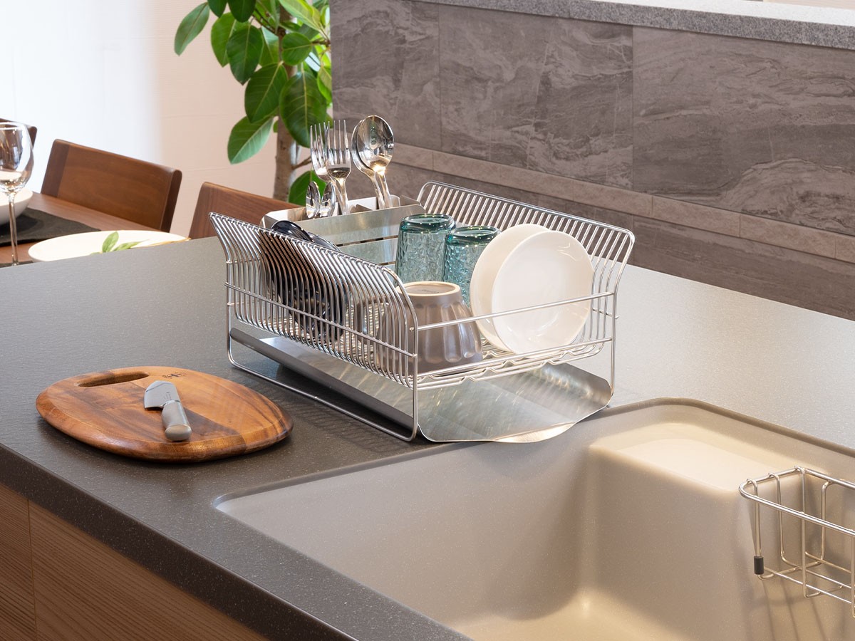 Dish Drainer / 水切りラック 横置きコンパクトタイプ #119521 （キッチン家電・キッチン用品 > 水切りカゴ・キッチンラック） 5