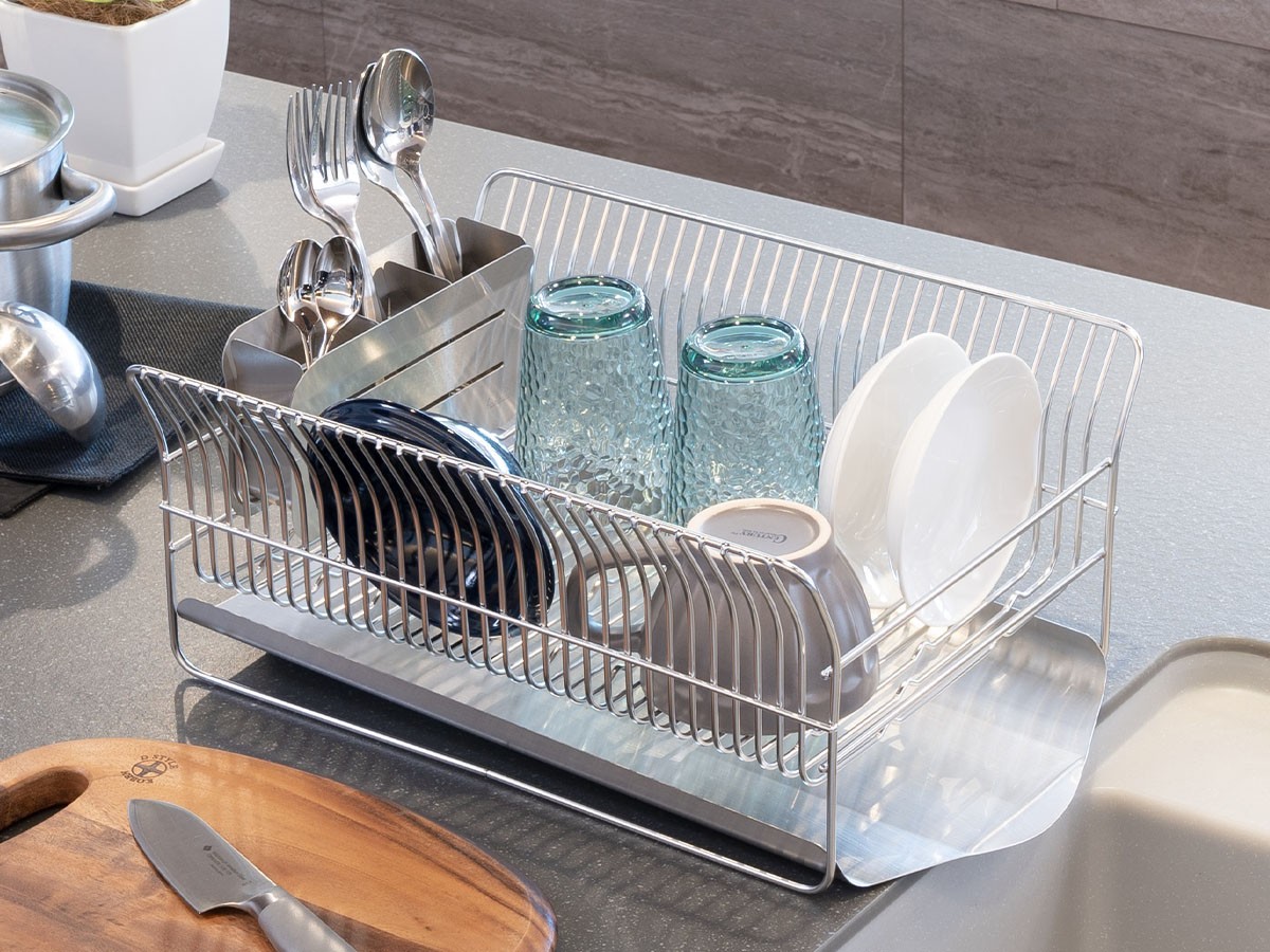 Dish Drainer / 水切りラック 横置きコンパクトタイプ #119521 （キッチン家電・キッチン用品 > 水切りカゴ・キッチンラック） 6