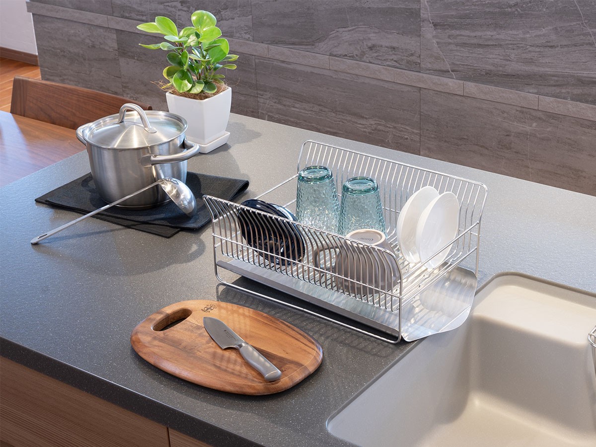 Dish Drainer / 水切りラック 横置きコンパクトタイプ #119521 （キッチン家電・キッチン用品 > 水切りカゴ・キッチンラック） 3