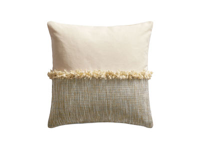 FLYMEe Blanc Bicolor Fringe Cushion / フライミーブラン バイカラー