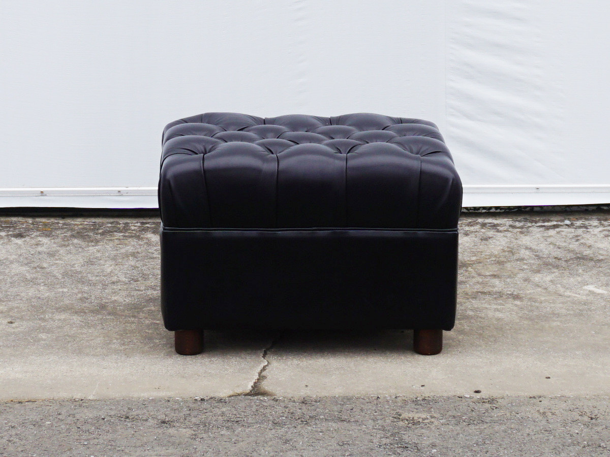 RE : Store Fixture UNITED ARROWS LTD. Leather Foot Stool B / リ