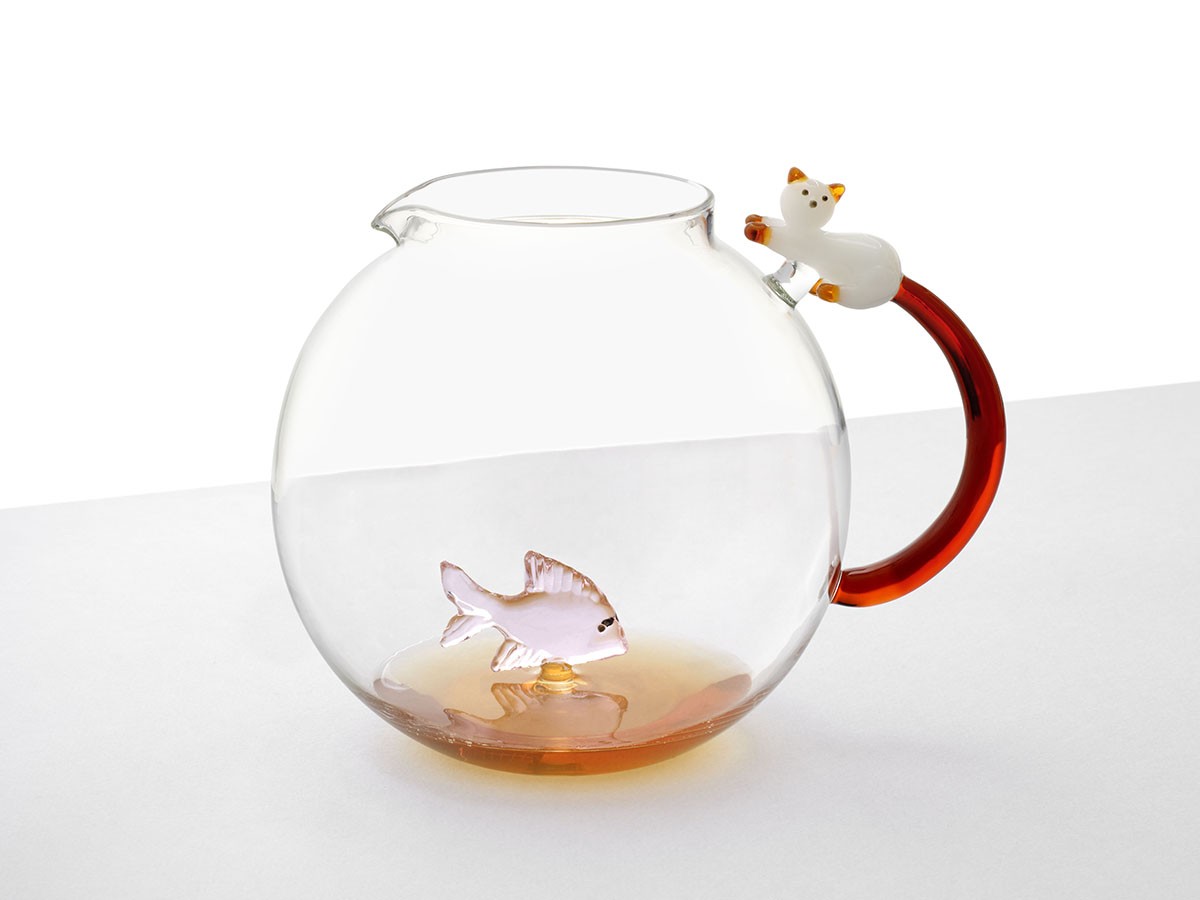 ICHENDORF MILANO Tabby Cat Jug Pink Fish & White Cat with Amber Tail / イッケンドルフ・ミラノ タビーキャット ジャグ
ピンクフィッシュ & ホワイトキャット with アンバーテール 2.4L （食器・テーブルウェア > デキャンタ・カラフェ） 2