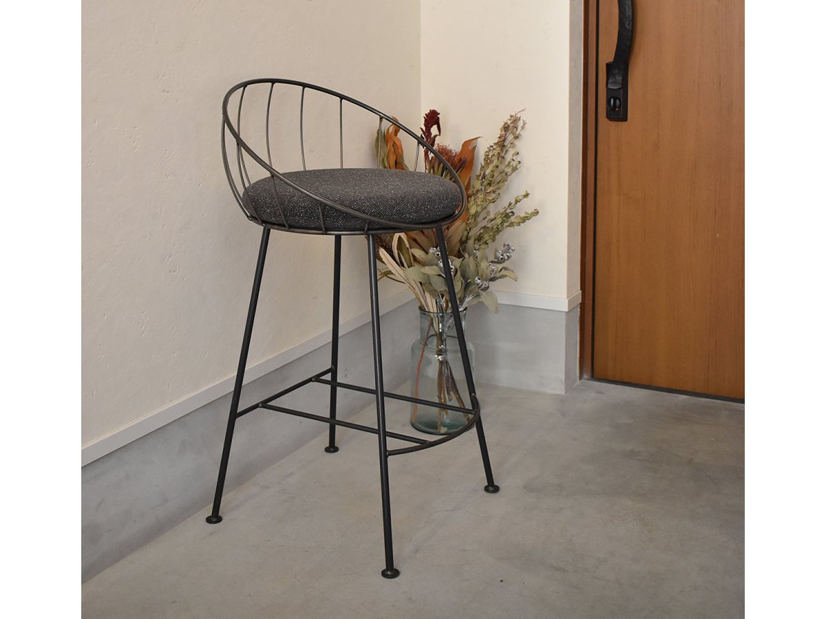 杉山製作所 Hoop Counter Chair / すぎやませいさくしょ フープ カウンターチェア 座面高62cm （チェア・椅子 > カウンターチェア・バーチェア） 2