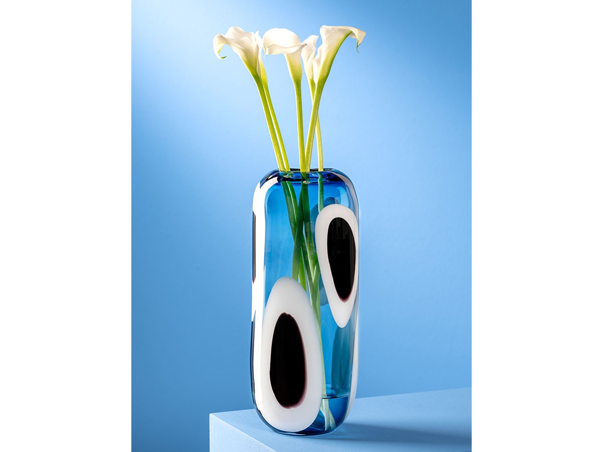LEONARDO OCCHI BLU Vase / レオナルド オーキ ブルー ベース 高さ35cm （花器・プランター・グリーン > 花瓶・フラワーベース） 4