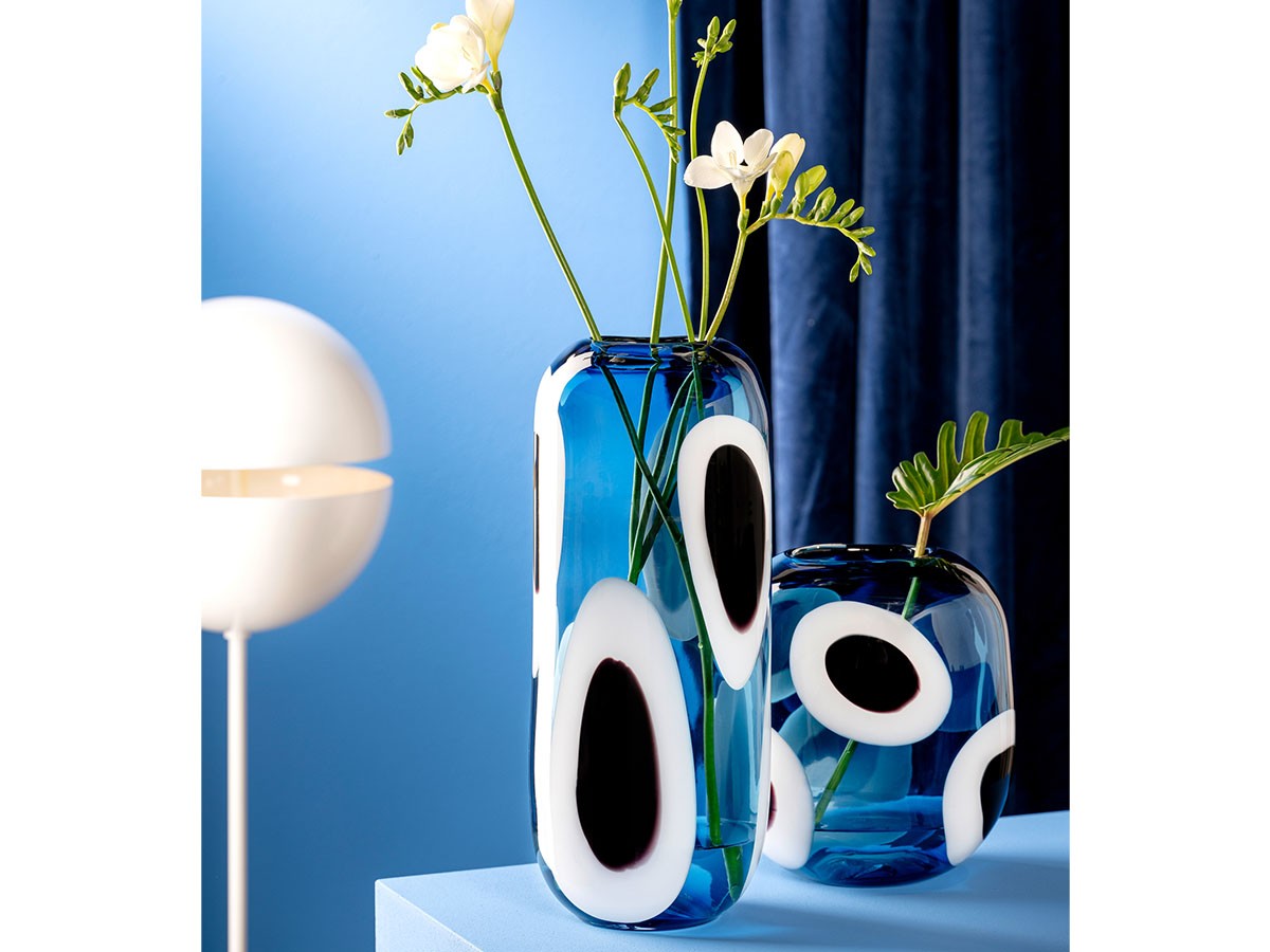 LEONARDO OCCHI BLU Vase / レオナルド オーキ ブルー ベース 高さ35cm （花器・プランター・グリーン > 花瓶・フラワーベース） 5