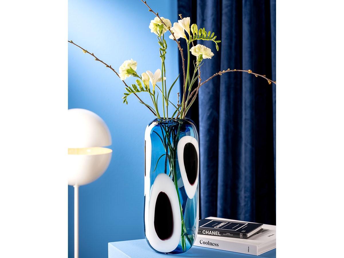 LEONARDO OCCHI BLU Vase / レオナルド オーキ ブルー ベース 高さ35cm （花器・プランター・グリーン > 花瓶・フラワーベース） 3