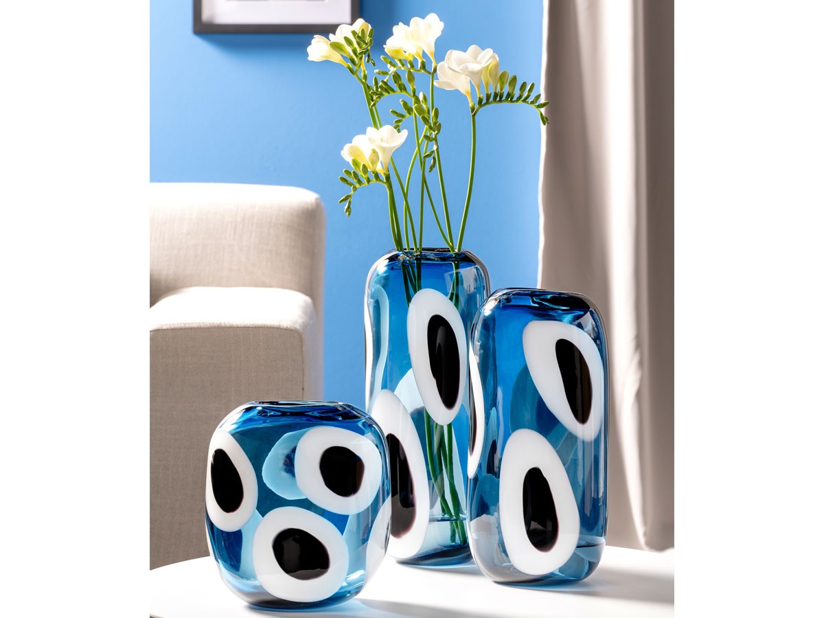 LEONARDO OCCHI BLU Vase / レオナルド オーキ ブルー ベース 高さ35cm （花器・プランター・グリーン > 花瓶・フラワーベース） 7