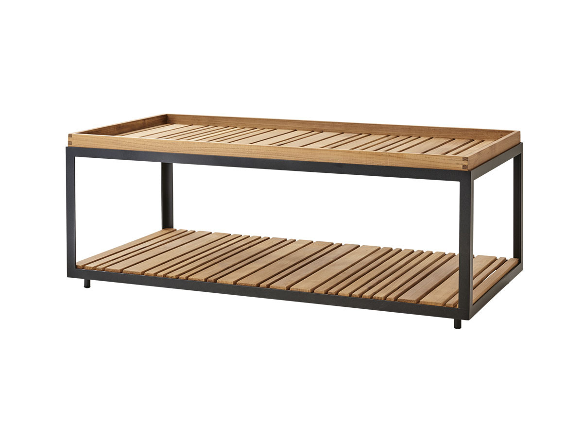 Cane-line Level Coffee Table Rectangular Teak / ケインライン レベル コーヒーテーブル レクタングラー チーク （ガーデンファニチャー・屋外家具 > ガーデンテーブル・アウトドアテーブル） 1