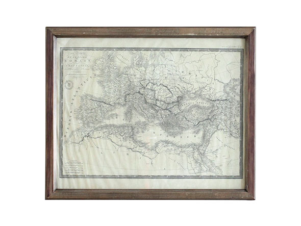 Knot antiques FLAME FRAME / ノットアンティークス フレイム フレーム A（ヨーロッパ地図） （オブジェ・アート > ウォールデコ・ポスターフレーム） 1