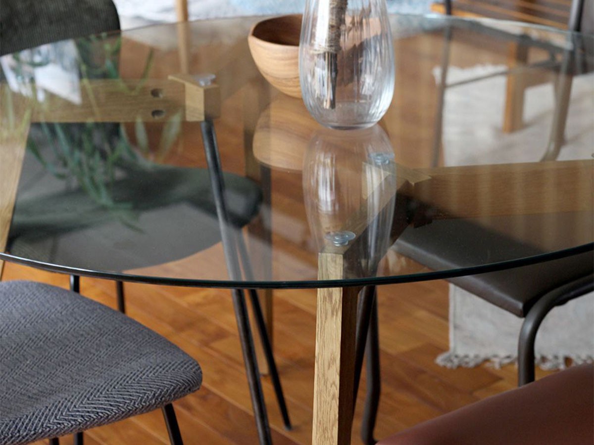 a.depeche G-knot glass table 1200 round / アデペシュ Gノット ガラス テーブル 1200 ラウンド （テーブル > ダイニングテーブル） 16