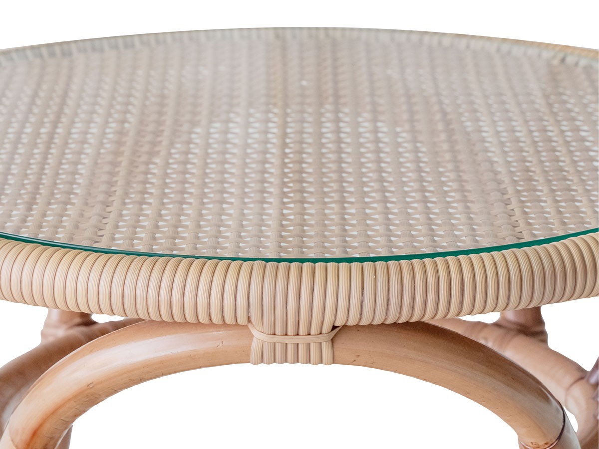 SHIKADA SHITSURAI RATTAN Natural Rattan Series
Glass Top Table / シカダ シツライ ラタン ナチュラルラタンシリーズ
ガラストップテーブル アウトドア （テーブル > ローテーブル・リビングテーブル・座卓） 7