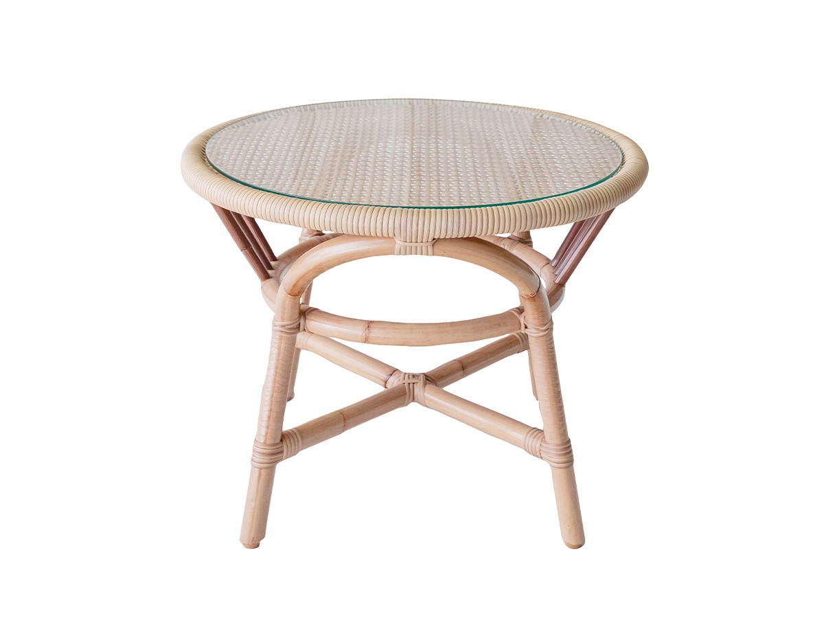 SHIKADA SHITSURAI RATTAN Natural Rattan Series
Glass Top Table